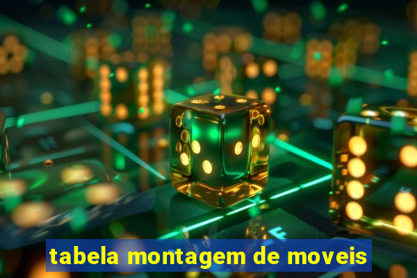 tabela montagem de moveis